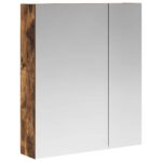 vidaXL Kúpeľňová zrkadlová skrinka Dymová dub 60 x 14,5 x 70 cm – Obrázok 2