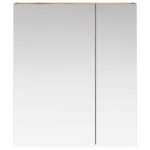 vidaXL Kúpeľňová zrkadlová skrinka Dymová dub 60 x 14,5 x 70 cm – Obrázok 5