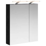 vidaXL Kúpeľňová zrkadlová skrinka Čierny dub 60 x 14,5 x 70 cm – Obrázok 2