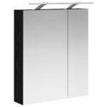 vidaXL Kúpeľňová zrkadlová skrinka Čierny dub 60 x 14,5 x 70 cm – Obrázok 5