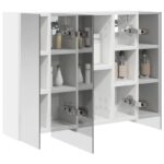 vidaXL Kúpeľňová zrkadlová skrinka Biela 60 x 14,5 x 50 cm – Obrázok 3