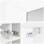 vidaXL Kúpeľňová zrkadlová skrinka Biela 60 x 14,5 x 50 cm – Obrázok 9