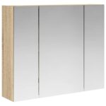 vidaXL Kúpeľňová zrkadlová skrinka Sonoma dub 60 x 14,5 x 50 cm – Obrázok 2