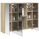 vidaXL Kúpeľňová zrkadlová skrinka Sonoma dub 60 x 14,5 x 50 cm – Obrázok 3