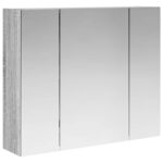 vidaXL Kúpeľňová zrkadlová skrinka Sivý Sonoma 60 x 14,5 x 50 cm – Obrázok 2