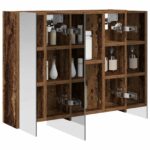 vidaXL Kúpeľňová zrkadlová skrinka Staré drevo 60 x 14,5 x 50 cm – Obrázok 3