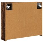 vidaXL Kúpeľňová zrkadlová skrinka Staré drevo 60 x 14,5 x 50 cm – Obrázok 8