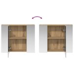 vidaXL Kúpeľňová zrkadlová skrinka Remeselnícky dub 60 x 14,5 x 50 cm – Obrázok 10