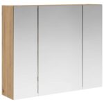 vidaXL Kúpeľňová zrkadlová skrinka Remeselnícky dub 60 x 14,5 x 50 cm – Obrázok 2