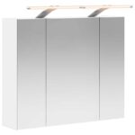 vidaXL Kúpeľňová zrkadlová skrinka Biela 60 x 14,5 x 50 cm – Obrázok 2