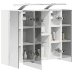 vidaXL Kúpeľňová zrkadlová skrinka Biela 60 x 14,5 x 50 cm – Obrázok 3