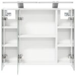 vidaXL Kúpeľňová zrkadlová skrinka Biela 60 x 14,5 x 50 cm – Obrázok 7