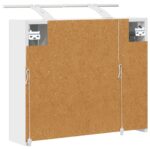 vidaXL Kúpeľňová zrkadlová skrinka Biela 60 x 14,5 x 50 cm – Obrázok 9