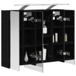 vidaXL Kúpeľňová zrkadlová skrinka Čierny dub 60 x 14,5 x 50 cm – Obrázok 3