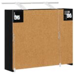 vidaXL Kúpeľňová zrkadlová skrinka Čierny dub 60 x 14,5 x 50 cm – Obrázok 9