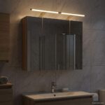 vidaXL Kúpeľňová zrkadlová skrinka Sonoma dub 60 x 14,5 x 50 cm – Obrázok 4
