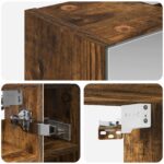 vidaXL Kúpeľňová zrkadlová skrinka Dymová dub 60 x 14,5 x 50 cm – Obrázok 10