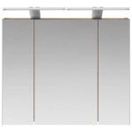 vidaXL Kúpeľňová zrkadlová skrinka Dymová dub 60 x 14,5 x 50 cm – Obrázok 6