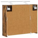 vidaXL Kúpeľňová zrkadlová skrinka Dymová dub 60 x 14,5 x 50 cm – Obrázok 9
