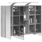 vidaXL Kúpeľňová zrkadlová skrinka Sivý Sonoma 60 x 14,5 x 50 cm – Obrázok 3