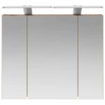 vidaXL Kúpeľňová zrkadlová skrinka Staré drevo 60 x 14,5 x 50 cm – Obrázok 6