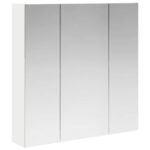 vidaXL Kúpeľňová zrkadlová skrinka Biela 70 x 14,5 x 70 cm – Obrázok 2