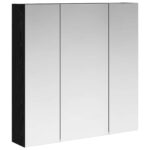 vidaXL Kúpeľňová zrkadlová skrinka Čierny dub 70 x 14,5 x 70 cm – Obrázok 2