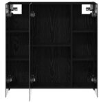 vidaXL Kúpeľňová zrkadlová skrinka Čierny dub 70 x 14,5 x 70 cm – Obrázok 6