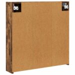 vidaXL Kúpeľňová zrkadlová skrinka Dymová dub 70 x 14,5 x 70 cm – Obrázok 8