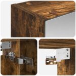 vidaXL Kúpeľňová zrkadlová skrinka Dymová dub 70 x 14,5 x 70 cm – Obrázok 9