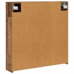 vidaXL Kúpeľňová zrkadlová skrinka Staré drevo 70 x 14,5 x 70 cm – Obrázok 8