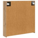 vidaXL Kúpeľňová zrkadlová skrinka Remeselnícky dub 70 x 14,5 x 70 cm – Obrázok 8