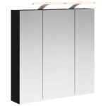 vidaXL Kúpeľňová zrkadlová skrinka Čierny dub 70 x 14,5 x 70 cm – Obrázok 2