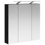 vidaXL Kúpeľňová zrkadlová skrinka Čierny dub 70 x 14,5 x 70 cm – Obrázok 5