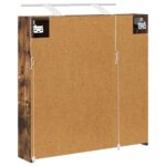 vidaXL Kúpeľňová zrkadlová skrinka Dymová dub 70 x 14,5 x 70 cm – Obrázok 9