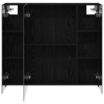 vidaXL Kúpeľňová zrkadlová skrinka Čierny dub 80 x 14.5 x 70 cm – Obrázok 6