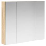 vidaXL Kúpeľňová zrkadlová skrinka Sonoma dub 80 x 14.5 x 70 cm – Obrázok 2