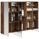 vidaXL Kúpeľňová zrkadlová skrinka Staré drevo 80 x 14.5 x 70 cm – Obrázok 3
