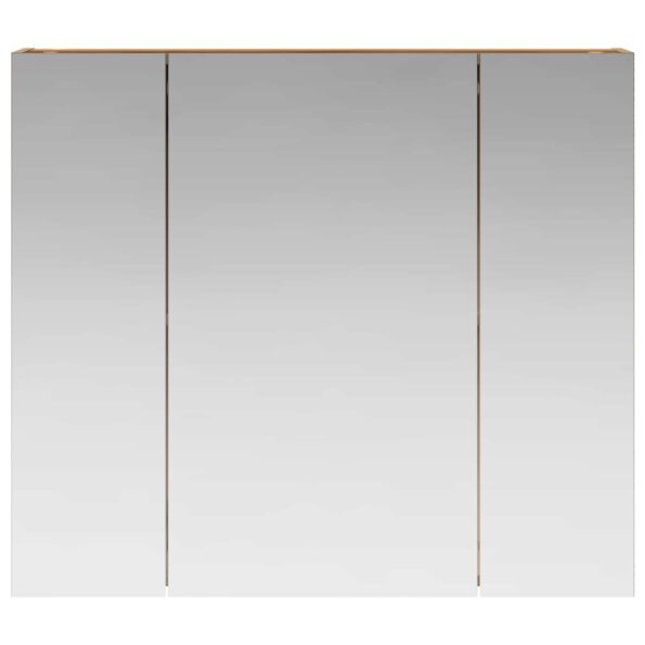 vidaXL Kúpeľňová zrkadlová skrinka Remeselnícky dub 80 x 14.5 x 70 cm – Obrázok 5