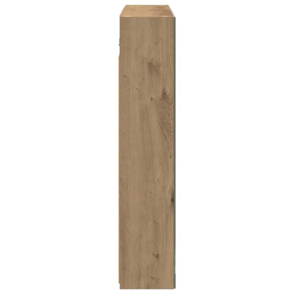 vidaXL Kúpeľňová zrkadlová skrinka Remeselnícky dub 80 x 14.5 x 70 cm – Obrázok 7