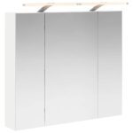 vidaXL Kúpeľňová zrkadlová skrinka s poličkou Biela 80 x 14.5 x 70 cm – Obrázok 2