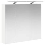 vidaXL Kúpeľňová zrkadlová skrinka s poličkou Biela 80 x 14.5 x 70 cm – Obrázok 5