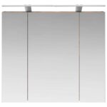vidaXL Kúpeľňová zrkadlová skrinka Dymová dub 80 x 14.5 x 70 cm – Obrázok 6