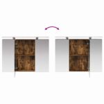 vidaXL Kúpeľňová zrkadlová skrinka Dymová dub 100 x 14,5 x 70 cm – Obrázok 12