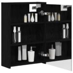 vidaXL Kúpeľňová zrkadlová skrinka Čierny dub 43 x 16 x 62.5 cm – Obrázok 3