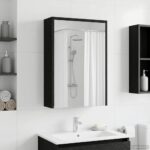 vidaXL Kúpeľňová zrkadlová skrinka Čierny dub 43 x 16 x 62.5 cm – Obrázok 4