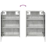vidaXL Kúpeľňová zrkadlová skrinka Betónová šedá 43 x 16 x 62.5 cm – Obrázok 10