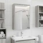 vidaXL Kúpeľňová zrkadlová skrinka Sivý Sonoma 43 x 16 x 62.5 cm – Obrázok 4