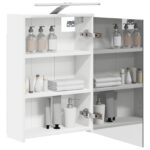 vidaXL Kúpeľňová zrkadlová skrinka s poličkou Biela 43 x 16 x 62.5 cm – Obrázok 3