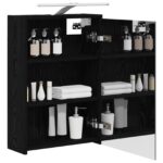 vidaXL Kúpeľňová zrkadlová skrinka Čierny dub 43 x 16 x 62.5 cm – Obrázok 3